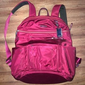Maroon Tumi Backpack
